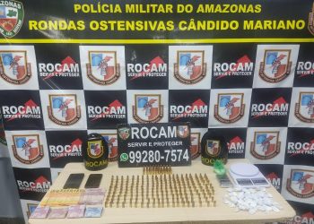 Rocam detém três homens com entorpecentes e grande quantidade de munições no bairro Novo Aleixo