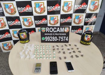 Polícia Militar detém homem por posse de entorpecentes na tarde desta terça-feira na zona oeste