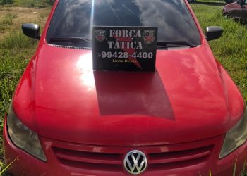 Força Tática recupera veículo com restrição de roubo