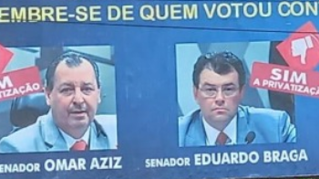 TRE nega pedido pra retirar outdoor que aparece Omar e Braga
