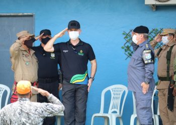 Secretário de Segurança Pública recebe tropa da Força Nacional e alinha ações de combate às queimadas