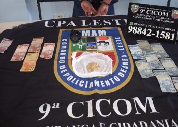 Polícia Militar prende homem por tráfico de drogas, no São José 1