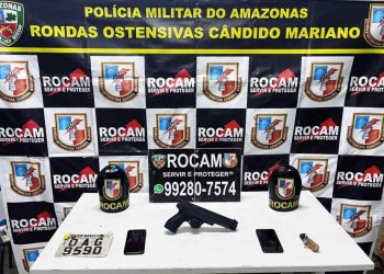 PMAM detém sete pessoas envolvidas em roubo e posse ilegal de arma de fogo