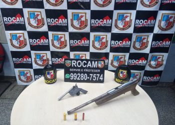 PMAM prende três homens por tráfico de drogas e porte ilegal de arma de fogo