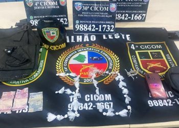 Polícia Militar detém homem por tráfico de drogas no  bairro Jorge Teixeira