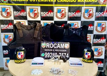 PMAM detém homem por tráfico de entorpecentes e apreende armas e munições