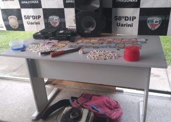 Em Uarini, Polícia Militar detém dupla por tráfico de entorpecentes