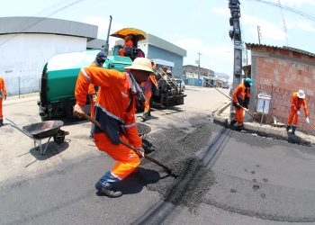 União da Vitória recebe recapeamento asfáltico por meio do programa ‘Asfalta Manaus’