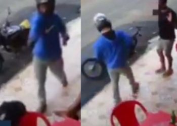 Vídeo mostra momento em que Jovem é assassinado a Tiros em frente do Bar