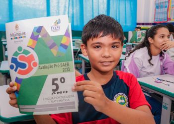 Avaliações diagnósticas de alfabetização e do Pró-Saeb são aplicadas pela Prefeitura de Manaus a estudantes da rede municipal