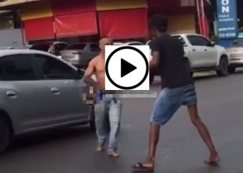 ‘Flanelinhas’ saem no braço por causa de vaga na Praça 14; veja vídeo