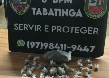 Em Tabatinga, Polícia Militar prende homem por tráfico de drogas