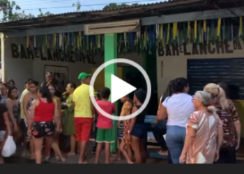 Homem tem o corpo crivado de balas e mulher leva tiro por estar no lugar errado na hora errada em bar na ZL de Manaus