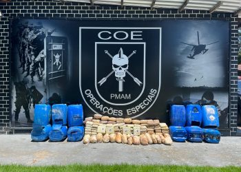 Polícia Militar do Amazonas apreende mais de 260 quilos de entorpecentes no Rio Negro