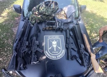 PMAM apreende armas de grosso calibre, em Itacoatiara