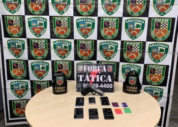 Força Tática: Seis aparelhos celulares são recuperados após prisão de dupla