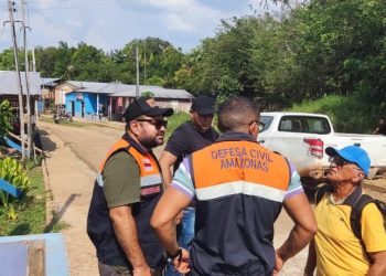 Agentes da Defesa Civil Amazonas realizam visita técnica em Juruá após forte temporal