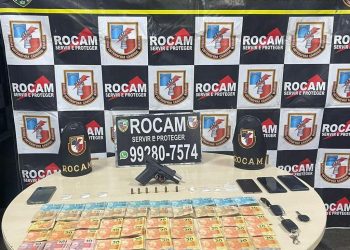 PMAM prende três homens com armas e drogas em motel