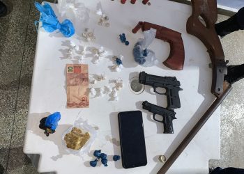 Em Carauari, PC-AM e PMAM prendem homem por tráfico de drogas e posse ilegal de arma de fogo