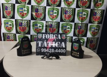Força Tática da PMAM prende três pessoas com armas de fogo