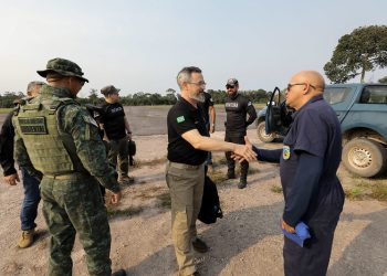 MJSP acompanha trabalho das Forças de Segurança na Base Arpão 2