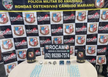 PMAM prende três homens e apreende cerca de 300 porções de drogas