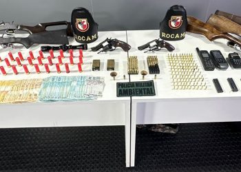 Base Arpão 2: sete armas e mais de 300 munições são apreendidas no município de Barcelos