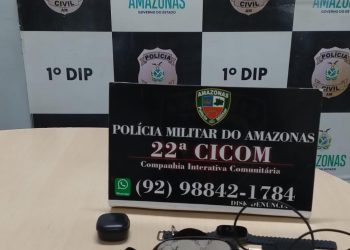 Polícia Militar do Amazonas prende homem por envolvimento em roubo, na zona centro-sul