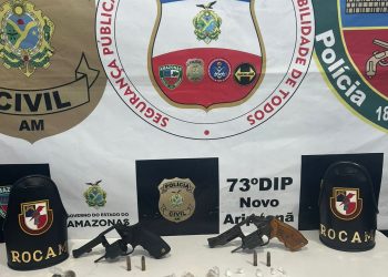 Operação Fronteira Mais Segura: Homem é preso em flagrante por porte ilegal de arma de fogo e tráfico de drogas