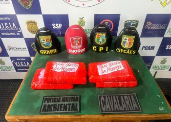 Base Arpão: PMAM apreende 5kg de cocaína com auxílio de cão policial, em Coari