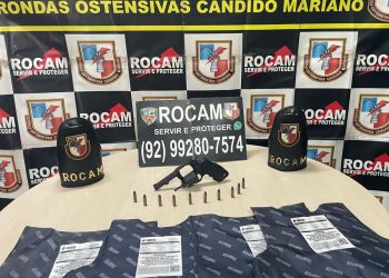 Polícia Militar do Amazonas prende dupla envolvida em furto de empresa de segurança
