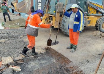 Prefeitura de Manaus realiza serviços de manutenção asfáltica no bairro Novo Aleixo