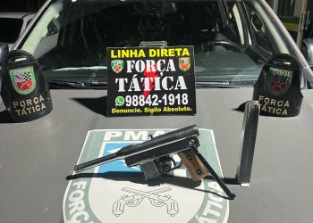 PMAM apreende submetralhadora no primeiro dia da operação Impacto em Itacoatiara