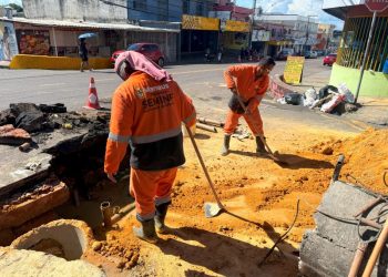 Prefeitura de Manaus realiza recuperação de drenagem no bairro Betânia