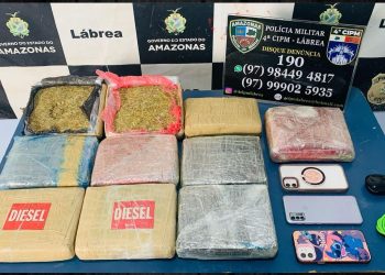 Em Lábrea, Polícia Militar do Amazonas prende duas mulheres com mais de 10 kg de maconha enrolados em edredons