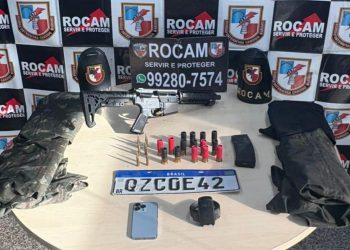 Polícia Militar do Amazonas realiza prisão e apreende fuzil e munições em comunidade na zona oeste