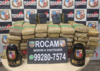 Polícia Militar do Amazonas apreende 100 tabletes de droga em balneário no Tarumã-Açu