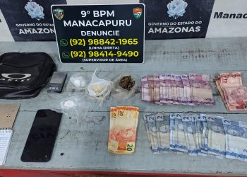 Polícia Militar do Amazonas prende cinco suspeitos com drogas na zona norte de Manaus e em Manacapuru