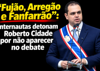“Fujão, Arregão e Fanfarrão”: Adjetivos dados por internautas ao Governador Roberto Cidade após faltar ao Debate na Band Amazonas