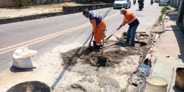 Prefeitura de Manaus recupera drenagem profunda na rua Gurupi e leva mais segurança para moradores